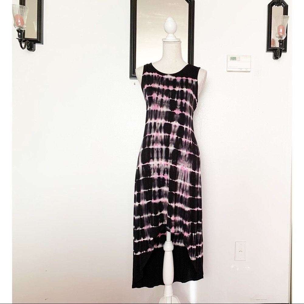 Elena Wang Hi Low Tie Dye Maxi Dress Size Large